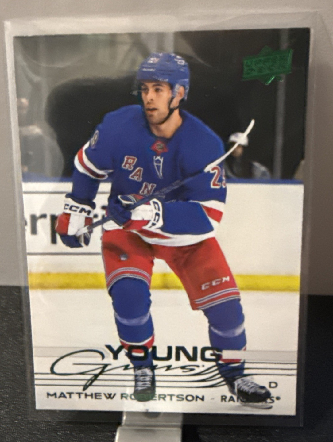 2025-26 Upper Deck Series 2 Young Guns HOLIDAY Matthew Robertson #239 Rangers