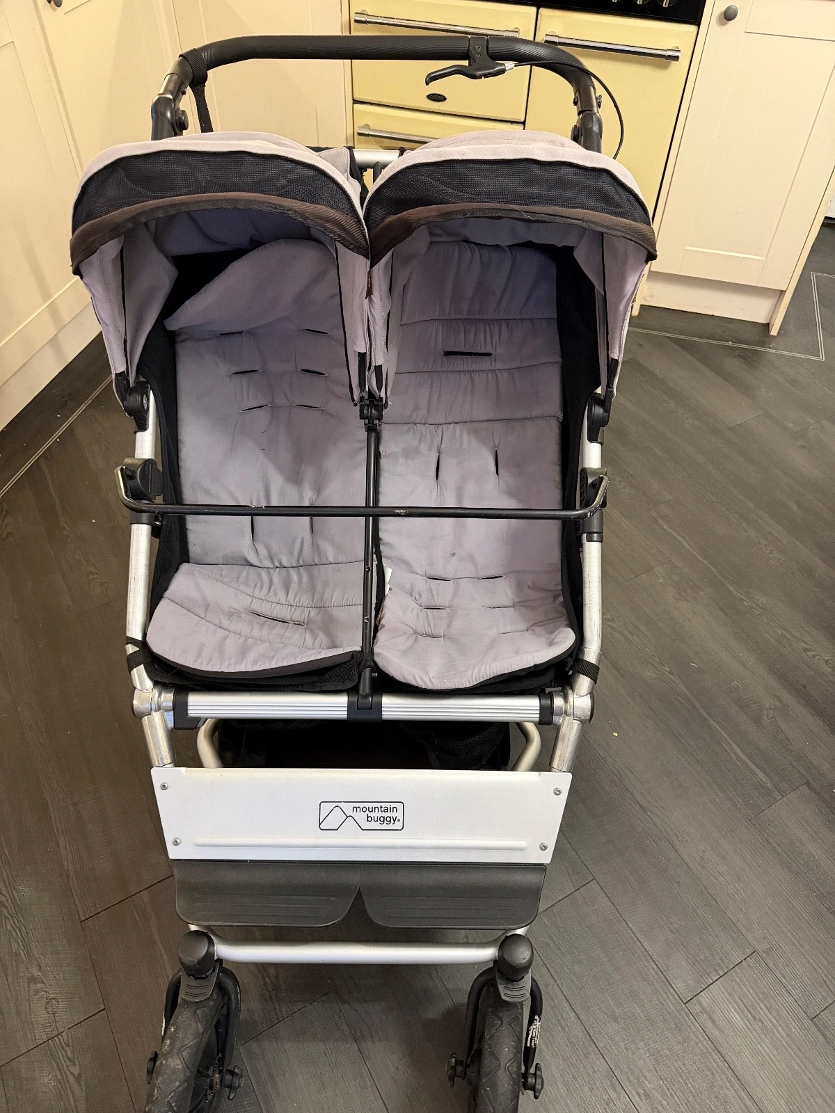 Mountain buggy Duet v3 pram TWIN V3 , terrain, running pushchair grey & black