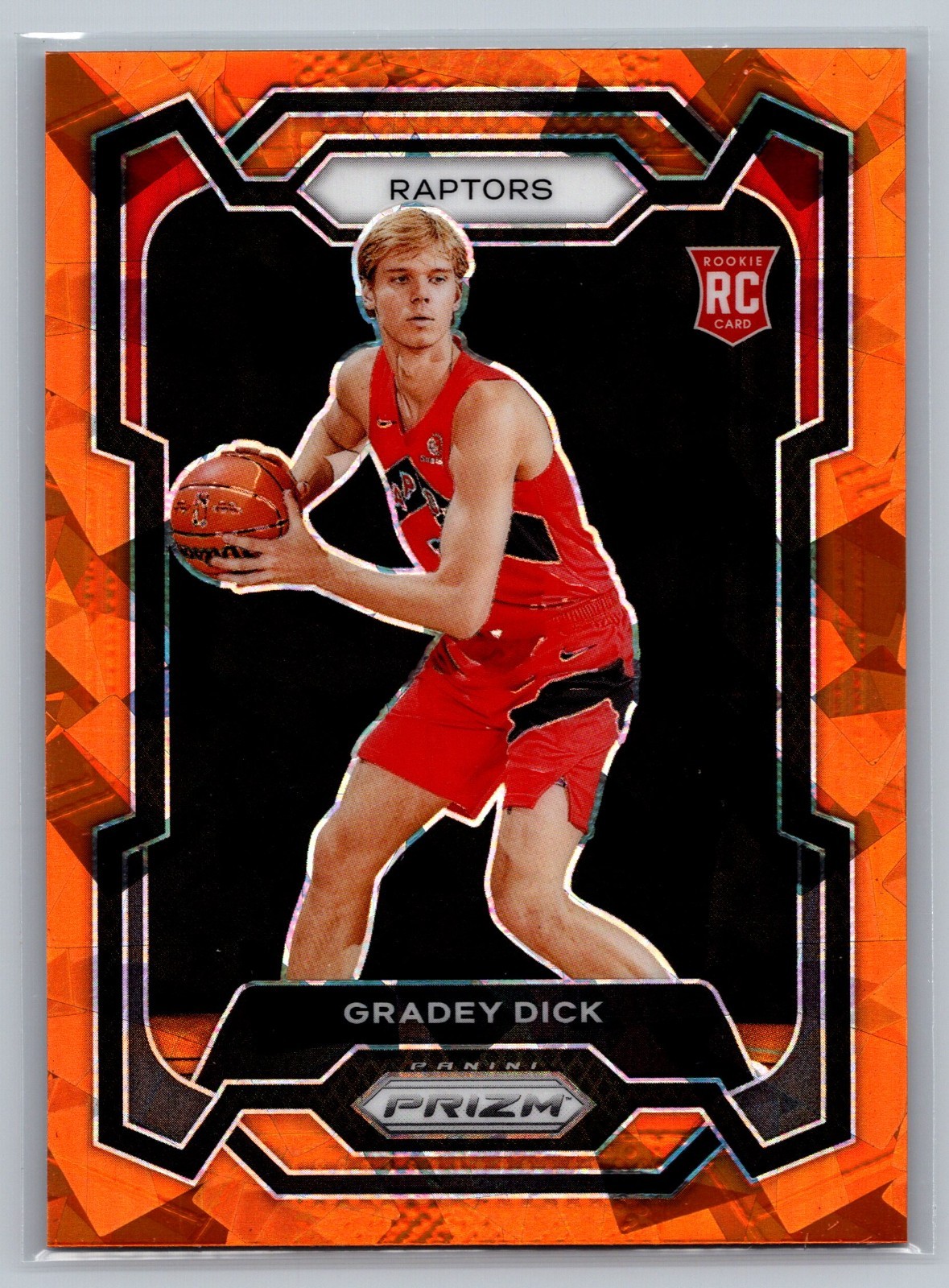 2023 Prizm Gradey Dick #134 ROOKIE RC Orange Ice Prizm