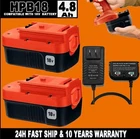 2Pack 18V for Black & Decker HPB18 18 Volt 4.8 Ah Battery HPB18-OPE 244760-00