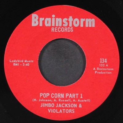 JIMBO JACKSON & VIOLATORS: pop corn / part 2 BRAINSTORM 7'' Single 45 RPM