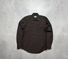Hermes Button Up Shirt Brown Luxury Vintage