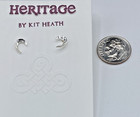 Kit Heath Sterling Silver Signed Twine Thorn Mini Curve Earrings   NWT Gift Box — photo 3