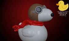 Snoopy Pilot Duck  Duck Jeep Duck