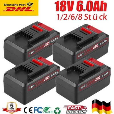1-8x 6.0Ah Ersatzakku Für Einhell 18V Akku POWER X-CHANGE Lithium PXC Batterien