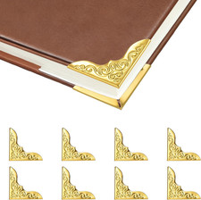 100Pcs Metal Corner Protectors, Gold Decorative Scrapbooking Photo Mounting Cor