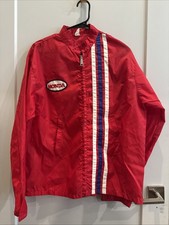 Honda Racing Stripes Vintage Windbreaker Louisville Sportswear Usa Large