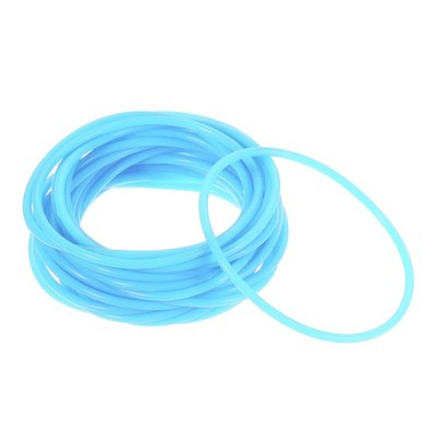 60Pcs Silicone Jelly Bracelets 80's Glow Neon Bracelet Wristband Light Blue