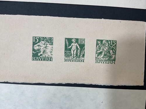 Francobolli Germania - Bayern. 1919 - 1920. B 19 - 20. Set di saggi #c575 - Foto 3 di 6