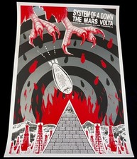 Póster Todd Slater System of a Down SOAD Mars Volta 2005 Philadelphia Spectrum