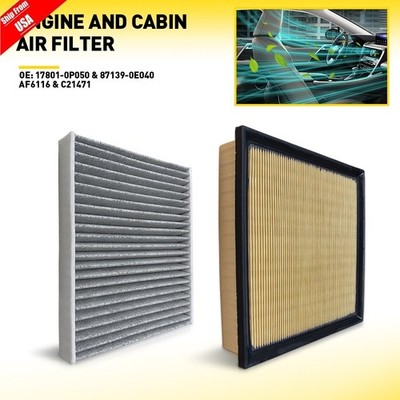 Combo Set Engine & Carbon Cabin Air Filter For 2016-2022 Lexus RX350 2018-2022