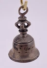 VTG Hand Crafted Silver Temple Bell Charm, Signed. Great Ring Tone.