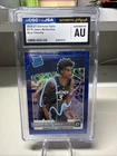 2020 Optic Basketball Jaden McDaniels Blue Velocity In Person Autograph CGC Auth