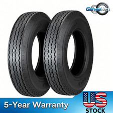 Pair 8-14.5 8x14.5 Trailer Tires 8 14.5 Heavy Duty 14PR Highway Tire Load RangeG