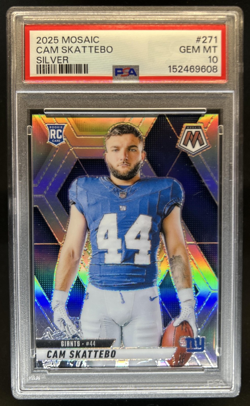 Cam Skattebo Panini Mosaic #271 Silver