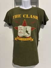 The Clash vintage single stitch shirt Sex Pistols Black Flag Ramones Germs punk