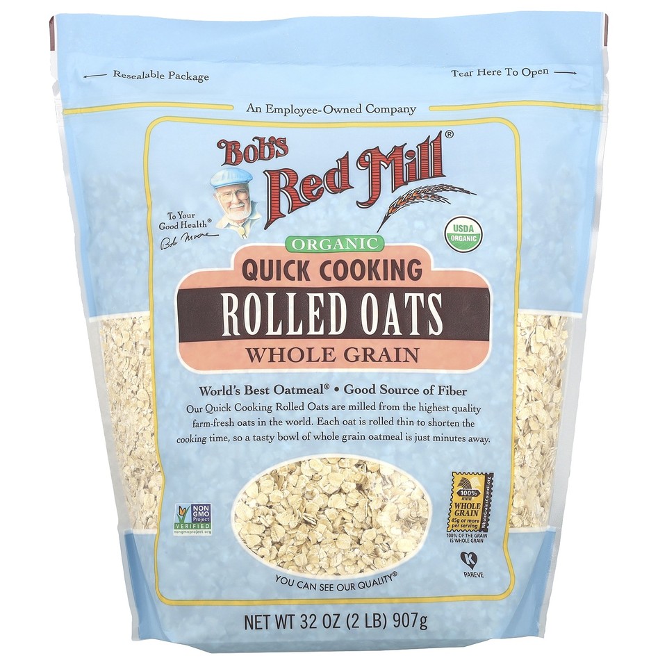 Organic, Quick Cooking Rolled Oats, Whole Grain, 32 oz (907 g)