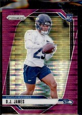 2024 Panini Prizm #322 D.J. James Purple Pulsar