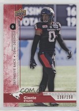 2018 Upper Deck CFL Red 136/150 Ciante Evans #147