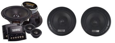 Pair Sundown Audio E-6.5CS 6.5'' Component Speakers+(2) E-6.5CX Coaxial Speakers