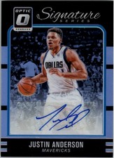 2016-17 Donruss Optic Signature Series Holo #50 Justin Anderson Auto - BSK