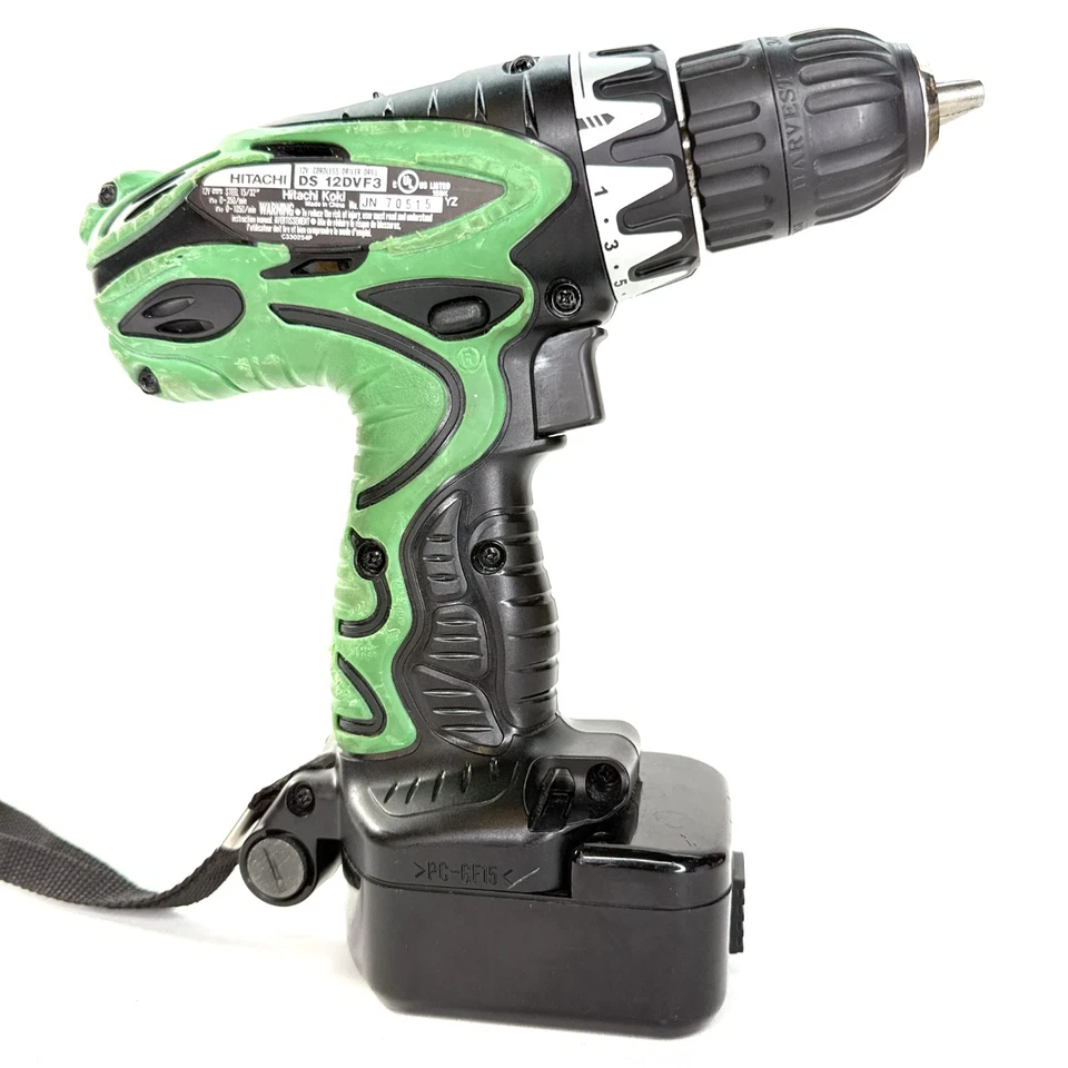 Беспроводная дрель-шуруповерт Hitachi DS 12DVF3 с аккумулятором и зарядным устройством *ПРОТЕСТИРОВАНА/РАБОТАЕТ - Изображение 3 из 4