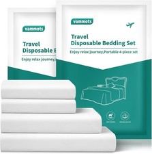 Disposable Bed Sheets for Hotel, King Size Travel Disposable Bedding
