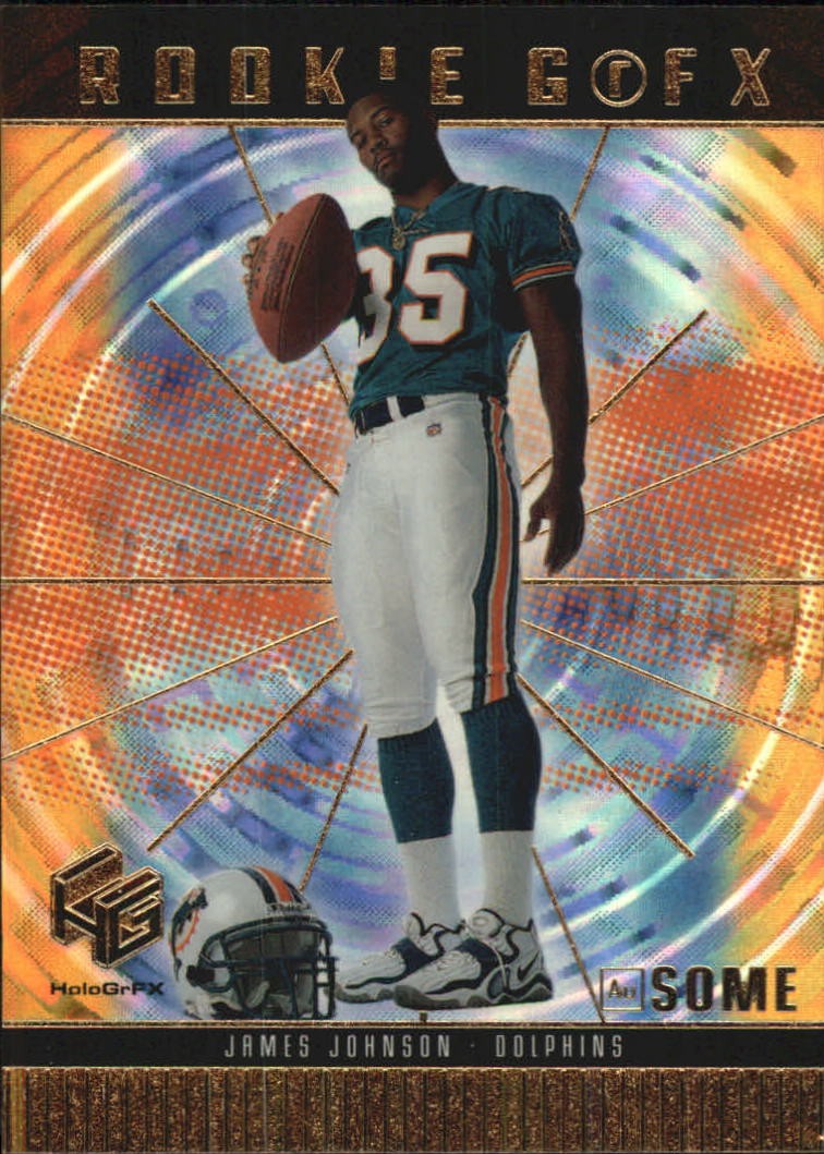 1999 Upper Deck HoloGrFX Ausome #73 James Johnson - FB
