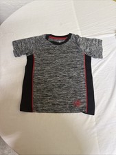 Body Glove Boys Size 6 Activewear Rash Guard Short Sleeve T-Shirt Gray Black