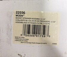 MOEN Stainless Steel 3-1/2 in. Basket Strainer with Drain Assembly 22036