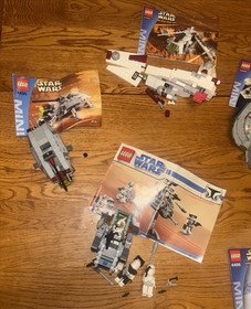LEGO Lot of 13 Star Wars Mini Ship 4500, 4495, 4485, 4494, 4490, 4488 Incomplete