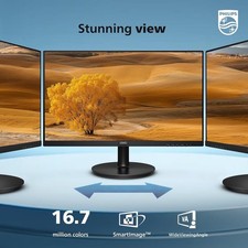 Philips 221V8LB 22 inch Class Thin Full HD 1920 x 1080 Monitor, 100Hz Refre...