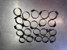 15Pcs Black Hose Clamp, 1-9/16"-2.5" (40-63Mm) 304 Hose Clamps Stainless