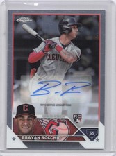 2023 Topps Chrome Update #AC-BR Brayan Rocchio Autographs Cleveland Guardians