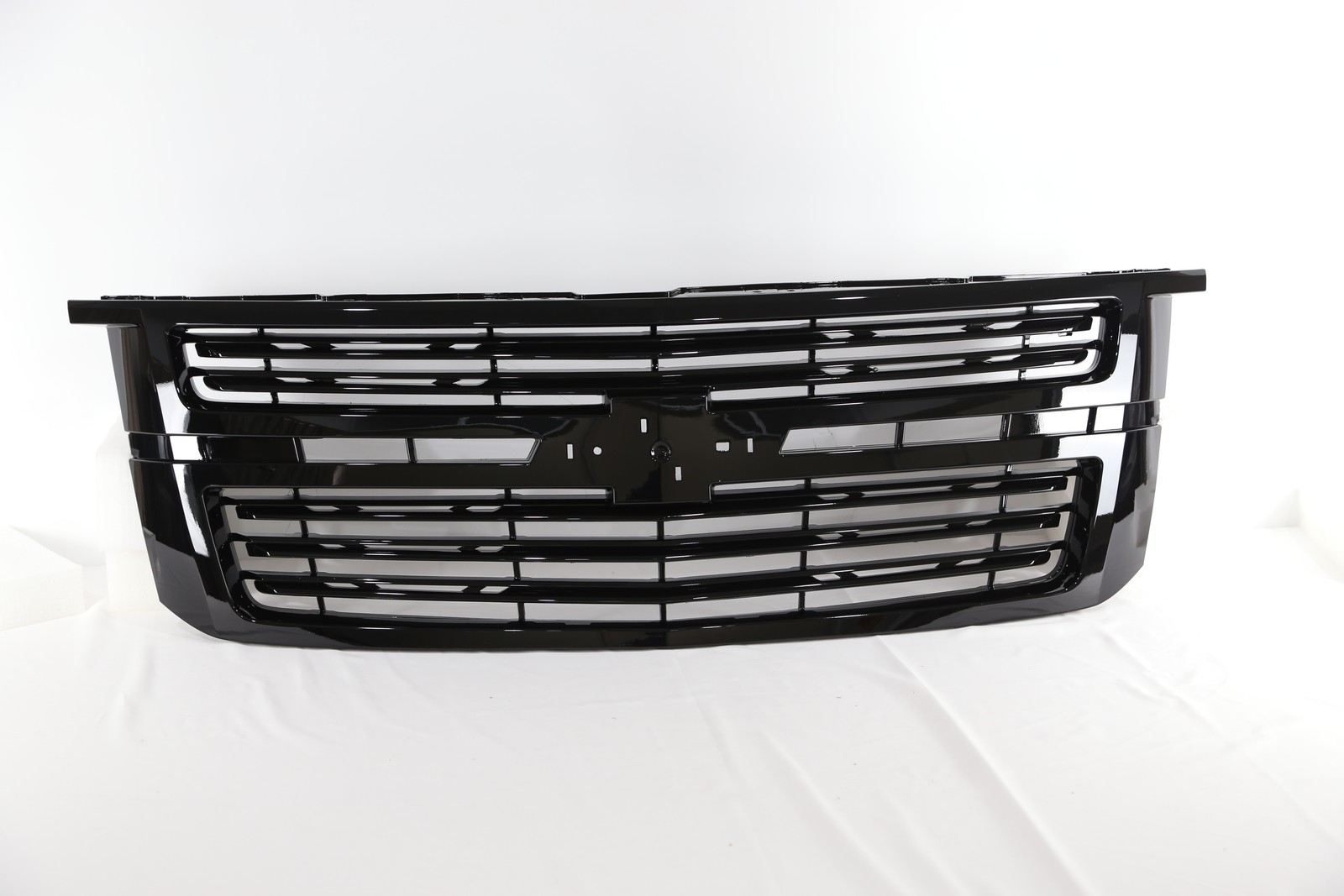 For Chevrolet Chevy Tahoe/Suburban LTZ 2015-2020 Front Upper Grille Glossy Black