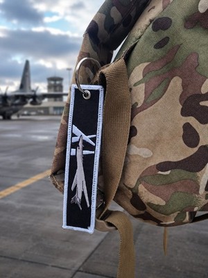 Schlüsselanhänger Rockwell B-1B Lancer 9th BS Bats USAF Remove before flight 
