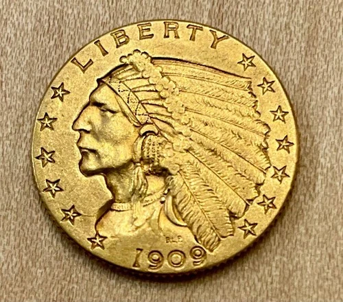 1909-P Indian Quarter Eagle — photo from another recent sale