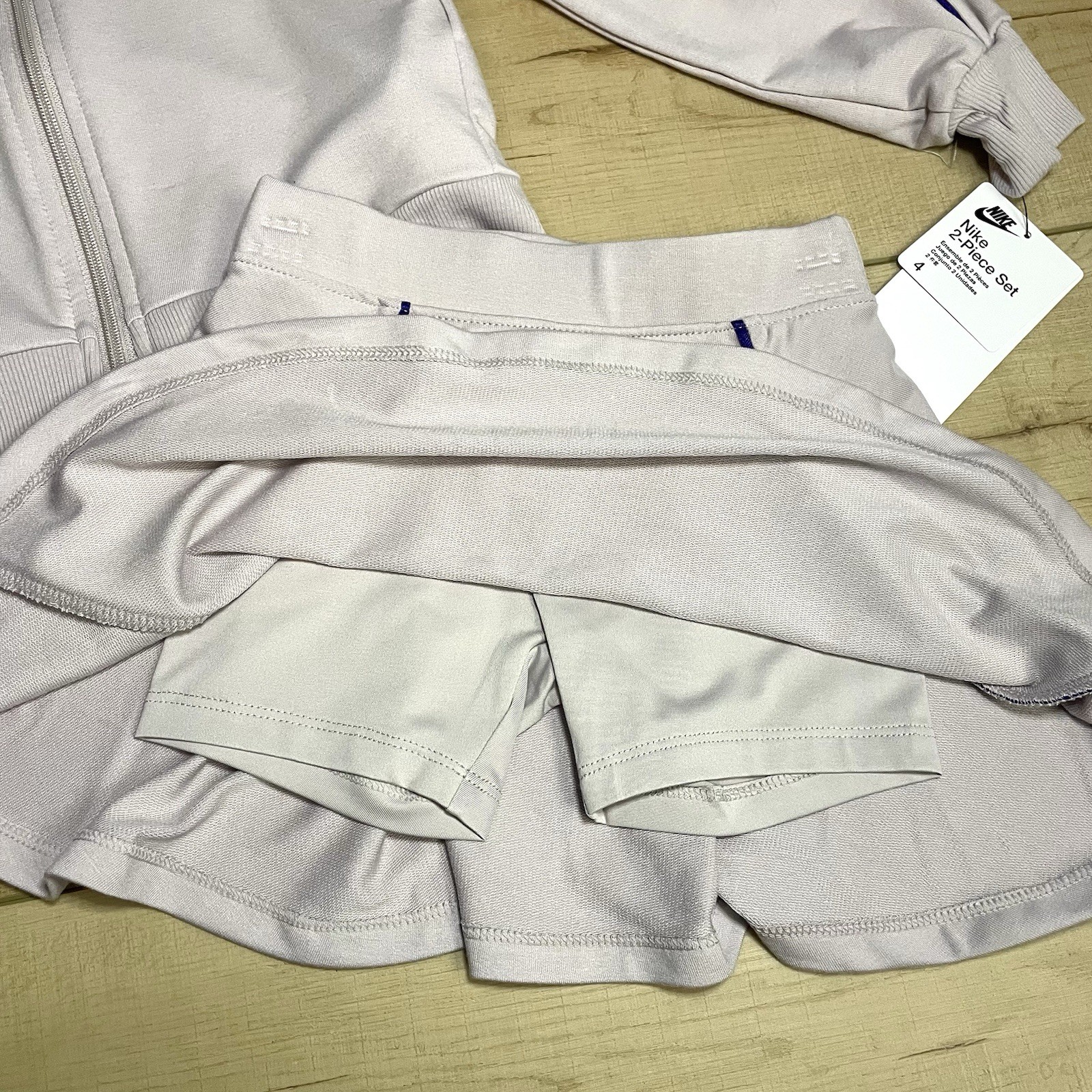 Nike Kids Girls Varsity Prep Toddler Track Scooter Jacket and Skirt Set XS 3-4 thumbnail 5