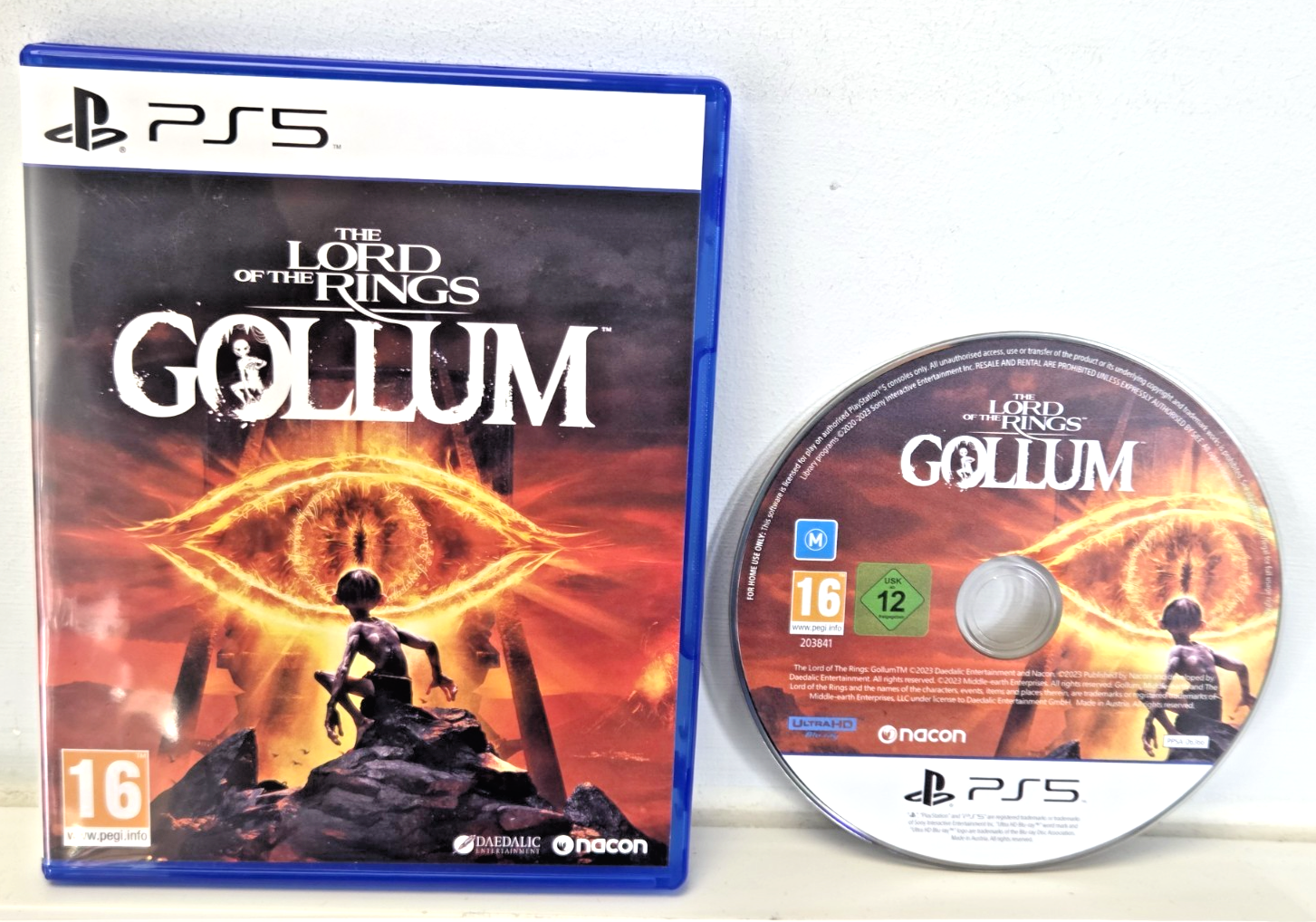 PS5 The Lord Of Rings Gollum Adventure Terra di Mezzo Mordor Gioco Eccellente