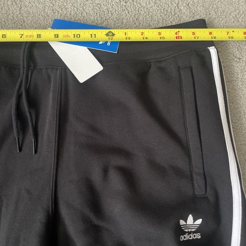 Adidas Originals Men's XL Jogger Pants Black White 3S Sweat Pant Zip Pockets - Picture 5 of 7