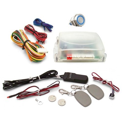 Blue One Touch Engine Start Kit with RFID AutoLoc AUTHFS1002B hot rod street