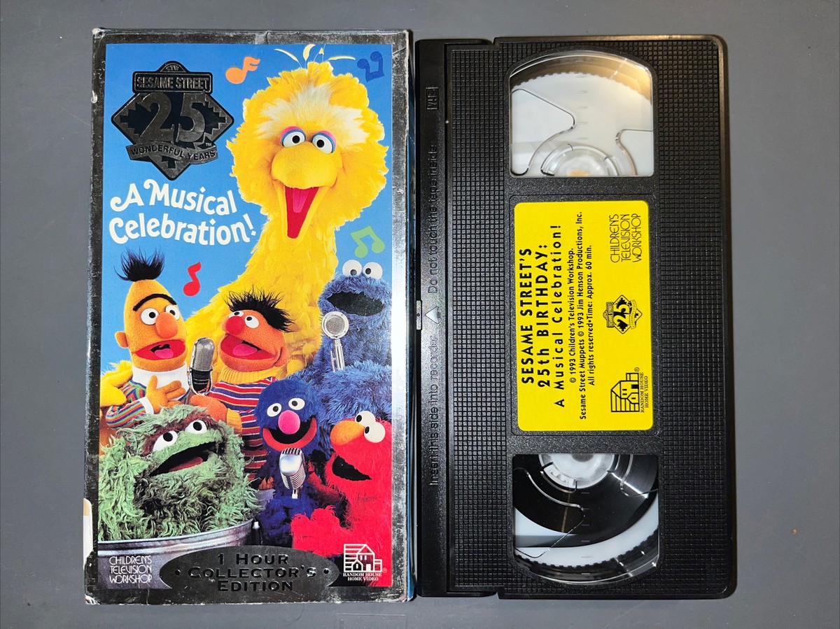 Sesame Streets 25th Birthday: A Musical Celebration (VHS, 1993