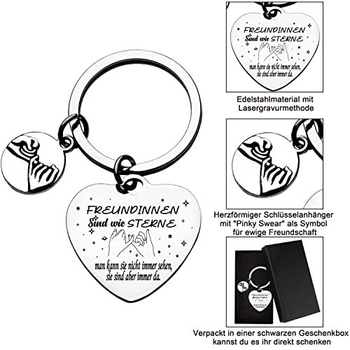 Schlüsselanhänger Beste Freundin Geschenke Geburtstag Geschenk Freundin Geb... - Bild 3 von 5