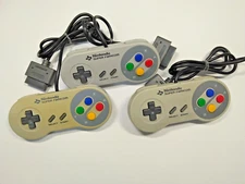 Super Famicom Lot 3  Nintendo Official Controllers  SFC SHVC-005 Tested