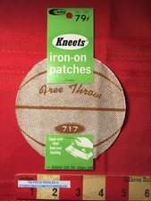 2 Vintage 1969 Kneets BASKETBALL PATCHES (1 Pack = 2 Patches) 5DF2