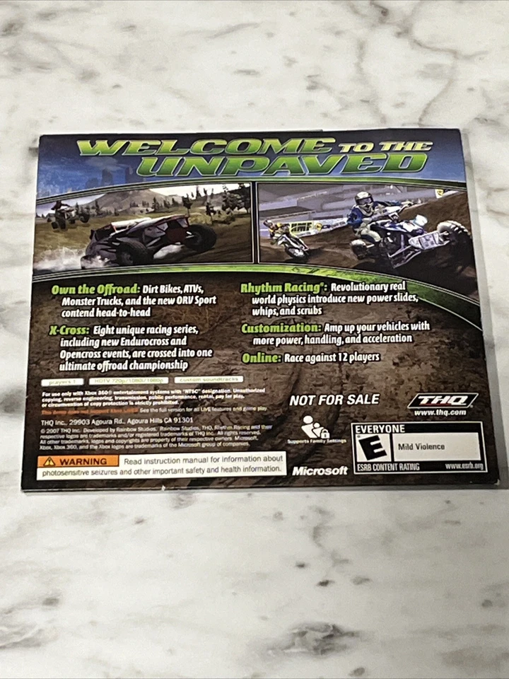 MX VS ATV UNTAMED DEMO DISC NEW SEALED MICROSOFT XBOX 360 OFF ROAD VIDEO GAME - Image 2 of 4