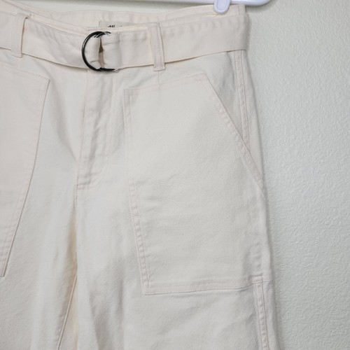 MADEWELL WIDE LEG PANTS UTILITY PATCH POCKET BELTED SIZE 25 Cloud Lining - Picture 5 of 14