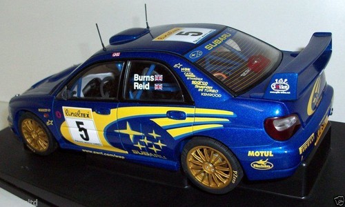 AUTOART 1/18 - 80192 SUBARU IMPREZA WRC 2001 RALLY MONTE CARLO BURNS REID - Picture 2 of 4