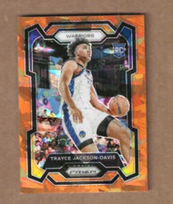 2023/24 Panini Prizm Trayce Jackson-Davis Rookie Card #148, Orange Ice Version