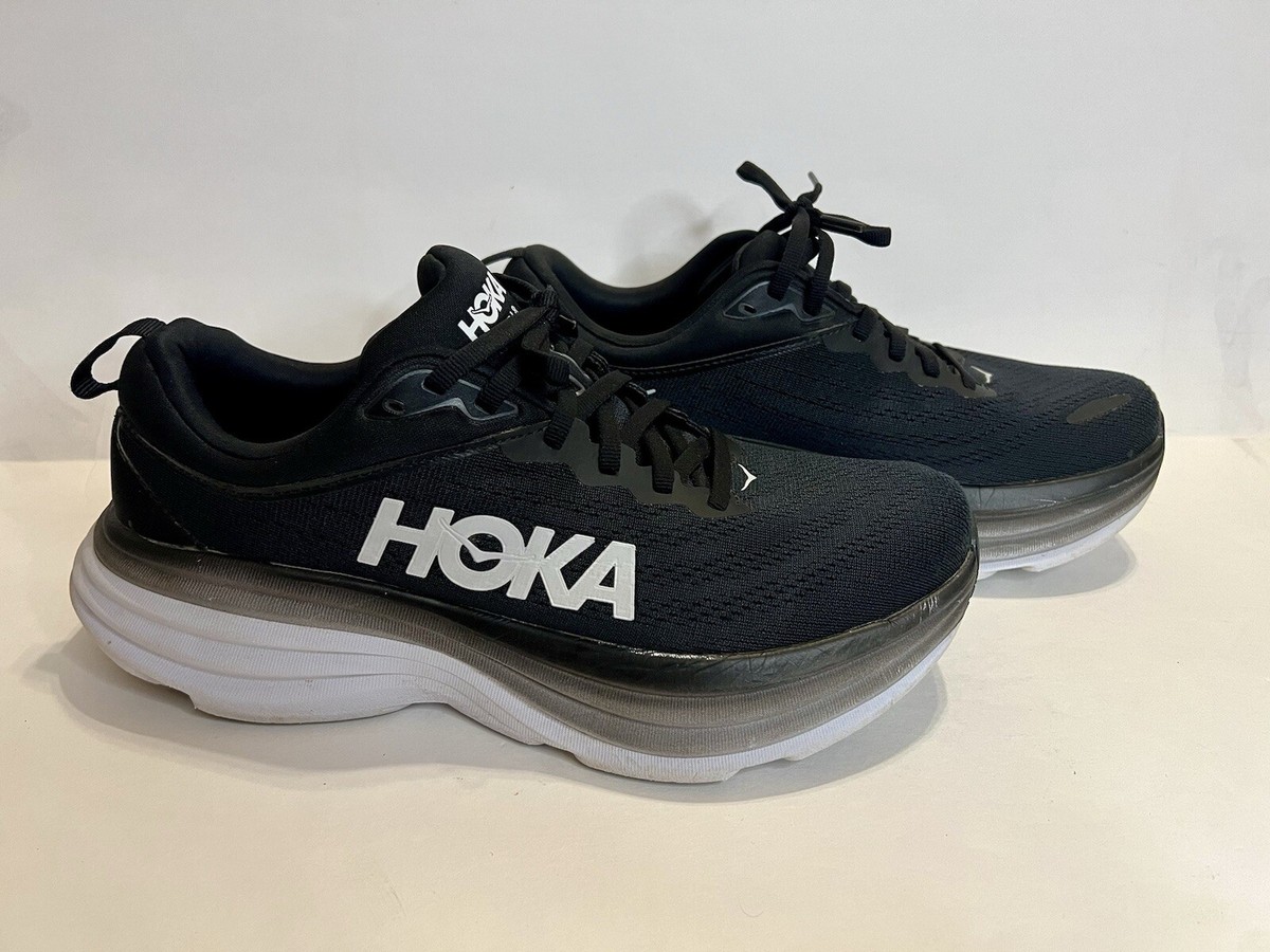 Hoka One One Women's Bondi 8 Black Fitness Running Shoes 9B
